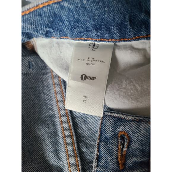 The Garment Darcy Distressed Jeans Straight Leg Size 27 NWT - Picture 7 of 7